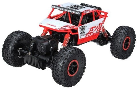 ROCK CRAWLER 4WD 1:18 - Czerwony - POSERWISOWY (Uszkodzona elektronika)