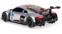 Audi R8 LMS 1:18 RTR (zasilanie na baterie AA) - srebrny