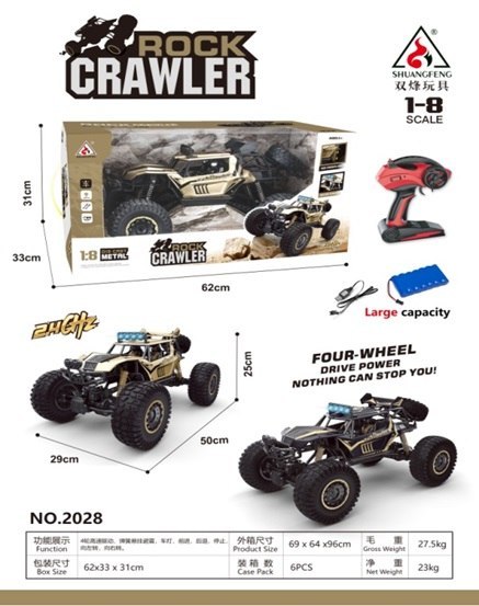 Samochód RC Rock Crwaler 1:8 2.4GHz