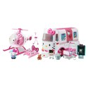 DICKIE Hello Kitty Ambulans Ratunkowy Figurki Helikopter