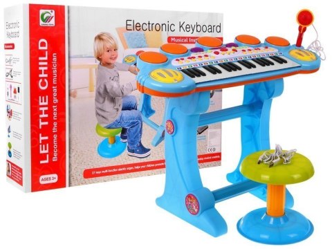 Keyboard Werble 3 Oktawy Niebieski