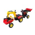 Gokart Traktor/Koparka z Przyczepką + Akcesoria