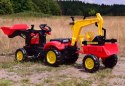 TRAKTOR NA PEDAŁY Z PRZYCZEPĄ, ŁYŻKĄ I KOPARKĄ/ TR3009