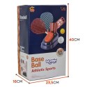 WOOPIE Zestaw Sportowy Baseball + Badminton dla Dzieci + 4 piłki