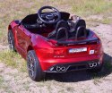 AUTO NA AKUMULATOR JAGUAR F TYPE, MIĘKKIE KOŁA, MIEKKIE SIEDZENIE, SUPER JAKOSĆ - LAKIER/QLS5388