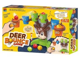 Gra Zręcznościowa Rzucanie Piłeczką Piłką Do Kosza Do Celu, Jelonek + Akcesoria, Deer Bounce Game