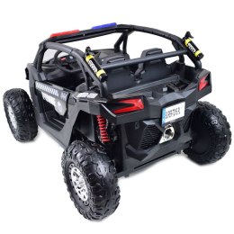 MEGA BUGGY UTV POLICJA TURBO R FOX DLA 2 DZIECI 4X60 W, 24V, SUPER MOC, WSPOMAGANIE/XB2118