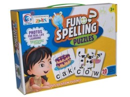 Edukacyjna Gra Słów, Puzzle Do Nauki Języka Angielskiego, Fiszki, Dopasuj Literki, Nauka Wyrazów Spelling Puzzle