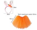 Kostium strój króliczek spódniczka opaska marchewk