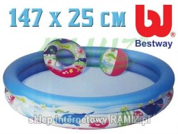 Basen 147 25 cm Piłka Akcesoria BESTWAY