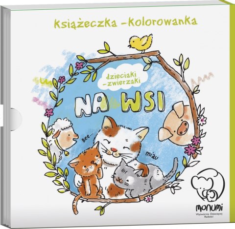 KOLOROWANKA HARMONIJKA DZIECIAKI NA WSI KSIĄŻECZKA DLA DZIECI