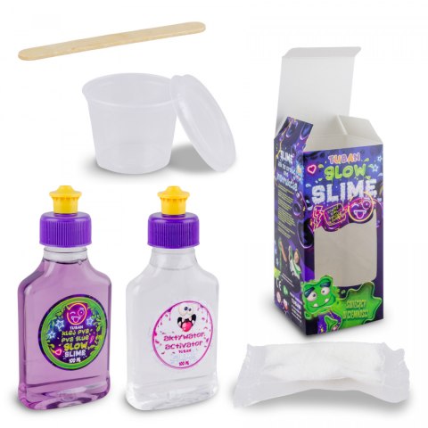 SUPER SLIME GLOW IN THE DARK ZESTAW DOŚWIADCZALNY TUBAN