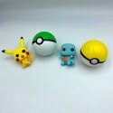 DUŻA FIGURKA POKEMON PIKACHU SQUIRTLE+ POKEBALL