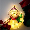 Lampki LED wisząca dekoracja świąteczna bałwan