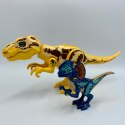 DINOZAUR TYRANOZAUR RYCZY KLOCKI FIGURKA 2 SZT