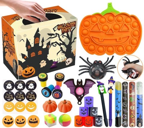 Zestaw Sensoryczny Antystresowe Zabawki Haloween Fidget Toys Pop It