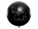 Balon Gender Reveal Chłopiec czarny biały napis