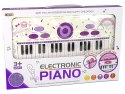 Elektryczne Pianino Keyboard Dla Dzieci Różowy Nuty USB MP3