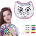 WOOPIE ART&FUN Painting Set Kitty Backpack Cushion