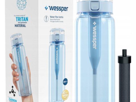 Butelka filtrująca Wessper ActiveMax Clarti 680ml niebieski