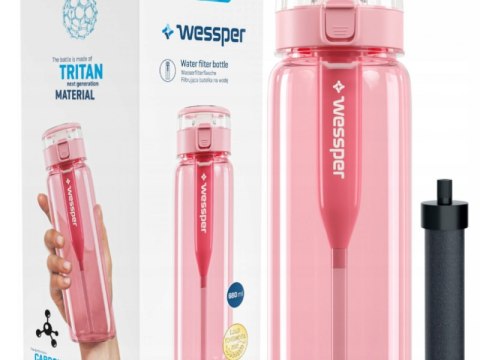 Butelka filtrująca Wessper ActiveMax Clarti 680ml różowy