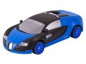 Samochód Do Driftu, Auto RC Drift 1:24 2,4 GHz 4WD CZARNO-NIEBIESKIE BUGATTI