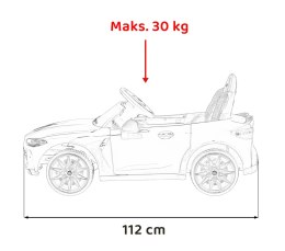 Pojazd BMW M4 Biały 12V14AH