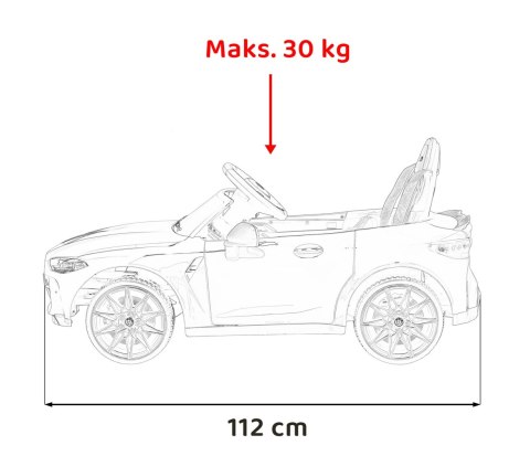 Pojazd BMW M4 Biały 12V14AH