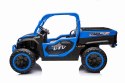 Auto Farmer Truck UTV Racing na akumulator 4x75W 24V 7Ah Niebieski + Kiper elektrycznie sterowany