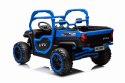 Auto Farmer Truck UTV Racing na akumulator 4x75W 24V 7Ah Niebieski + Kiper elektrycznie sterowany