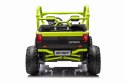 Auto Farmer Truck UTV Racing na akumulator 4x75W 24V 7Ah Zielony + Kiper elektrycznie sterowany