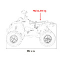 Duży Quad na akumulator Maverick CAN-AM ATV 2x200W 24V5Ah Biały