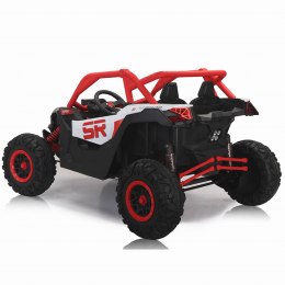 Auto Buggy SR SUPER 66 na akumulator 4x75W 24V Czerwony