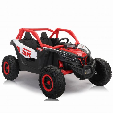 Auto Buggy SR SUPER 66 na akumulator 4x75W 24V Czerwony