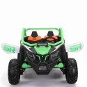 Auto Buggy SR SUPER 66 na akumulator 4x75W 24V Zielony