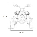 Duży Quad na akumulator Maverick CAN-AM ATV 4x200W 24V7Ah Niebieski