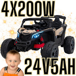 Buggy Maverick ATV CAN-AM na akumulator 4x200W 24V 5Ah CA-003 Czarny