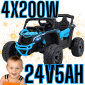 Buggy Maverick ATV CAN-AM na akumulator 4x200W 24V 5Ah CA-003 Niebieski