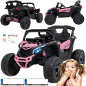 Buggy Maverick ATV CAN-AM na akumulator 4x200W 24V 5Ah CA-003 Różowy