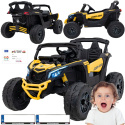 Buggy Maverick ATV CAN-AM na akumulator 4x200W 24V 5Ah Żółty