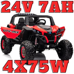 Buggy UTV-MX 2000N na akumulator Czerwony 24V 4x75W XMX603B