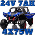 Buggy UTV-MX 2000N na akumulator Niebieski 24V 4x75W XMX603B