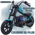 Motor na akumulator Chopper Cruiser 12 Plus Hyper Gogo 160W 22V Niebieski Pompowane koła do 16 km/h