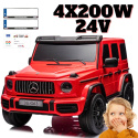 Mercedes Benz G63 AMG XXL na akumulator 4x200W 24V Czerwony