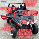 Mega Buggy A032 ATV Racing 24V 14AH 4x200W na akumulator Czerwony