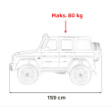 Mercedes Benz G63 AMG XXL na akumulator 4x200W 24V Biały