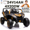 Mega Buggy A032 ATV Racing 24v 14AH 4x200W na akumulator Złoty