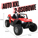 Auto na akumulator Buggy Clash Challenger SX1928 24V 14AH 4x200W Czerwony