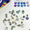 ZESTAW DO ROBIENIA BRANSOLETEK CHARMS ZAWIESZKI STITCH