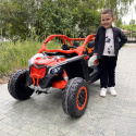 Buggy na akumulator Maverick CAN-AM RR Turbo RR CA-001 4x200W 24V20AH Różowy Panel SPORT